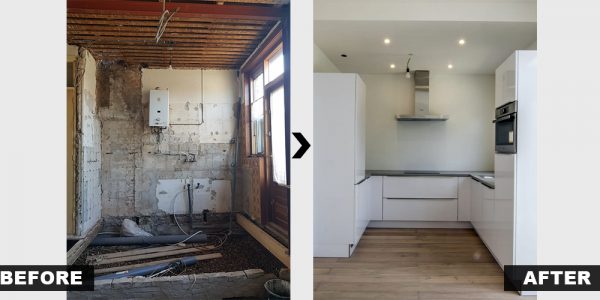 Before and After - Renovatie Keuken