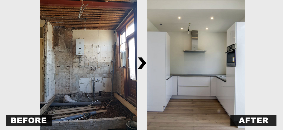 Before and After - Renovatie Keuken